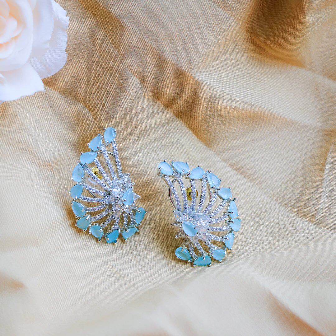 Contemporary Cluster Design Stud Earrings - Putstyle