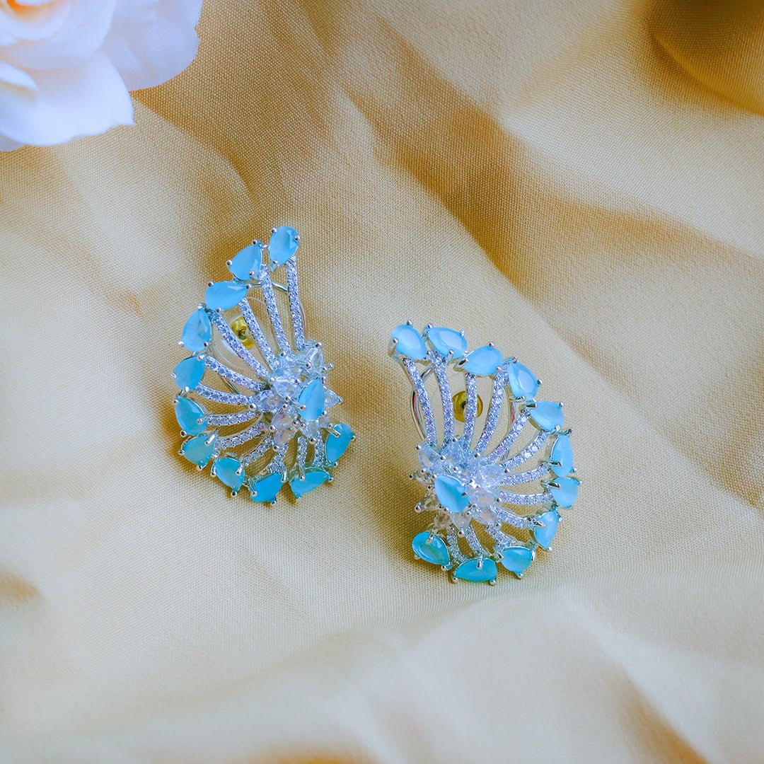 Contemporary Cluster Design Stud Earrings - Putstyle