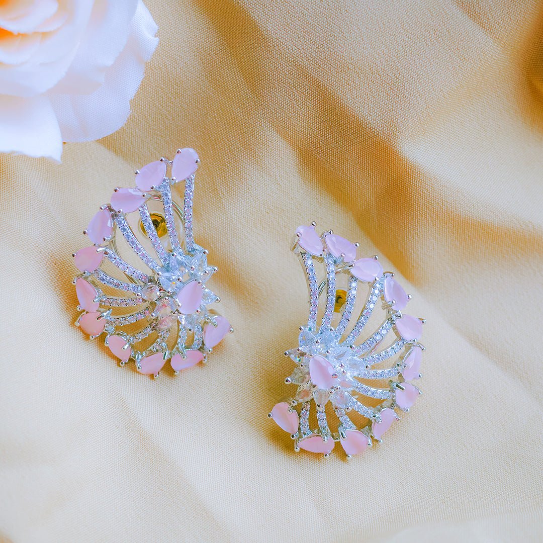 Contemporary Cluster Design Stud Earrings - Putstyle