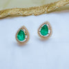 Doublet Stone Pearl Necklace Set with Earrings - Putstyle