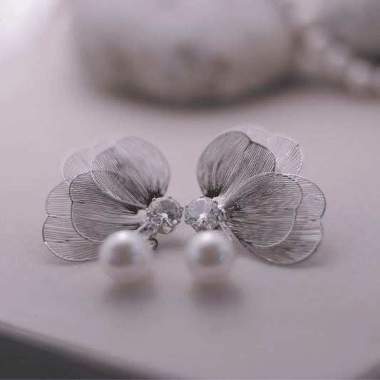 Filigree Petal Drop Earrings - Putstyle
