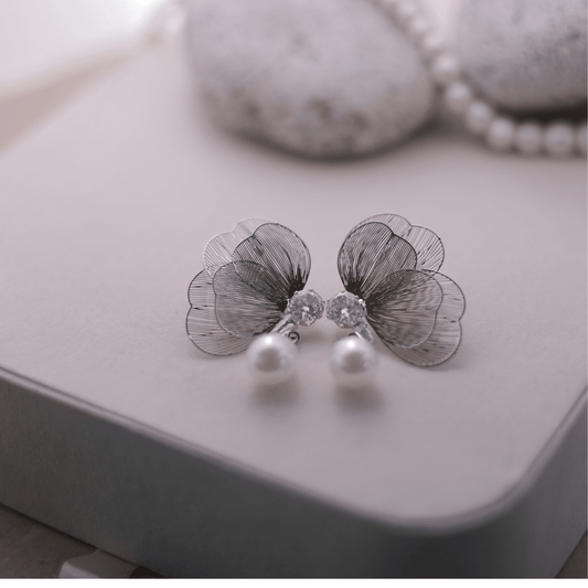 Filigree Petal Drop Earrings - Putstyle