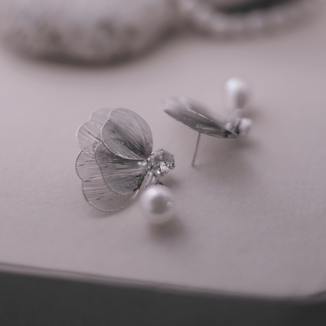Filigree Petal Drop Earrings - Putstyle