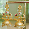 Handcrafted Dual-Tone Jhumka Earrings - Putstyle