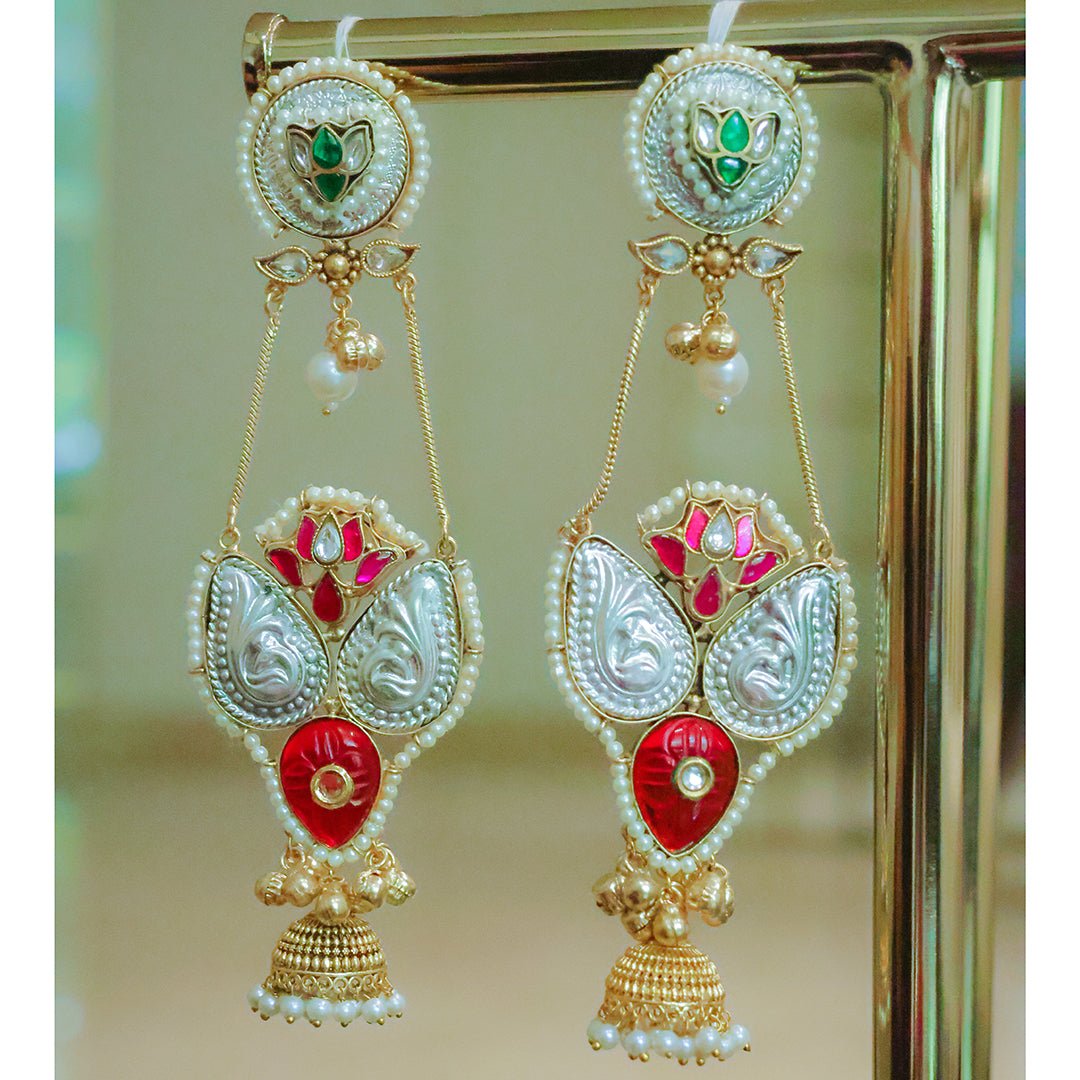 Handcrafted Long Jhumka Earrings - Putstyle