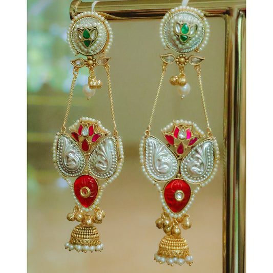 Handcrafted Long Jhumka Earrings - Putstyle