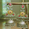 Handcrafted Silver Jhumka Earrings - Putstyle