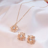Kundan Pendant Necklace Set with Earrings - Putstyle