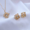 Kundan Pendant Necklace Set with Earrings - Putstyle