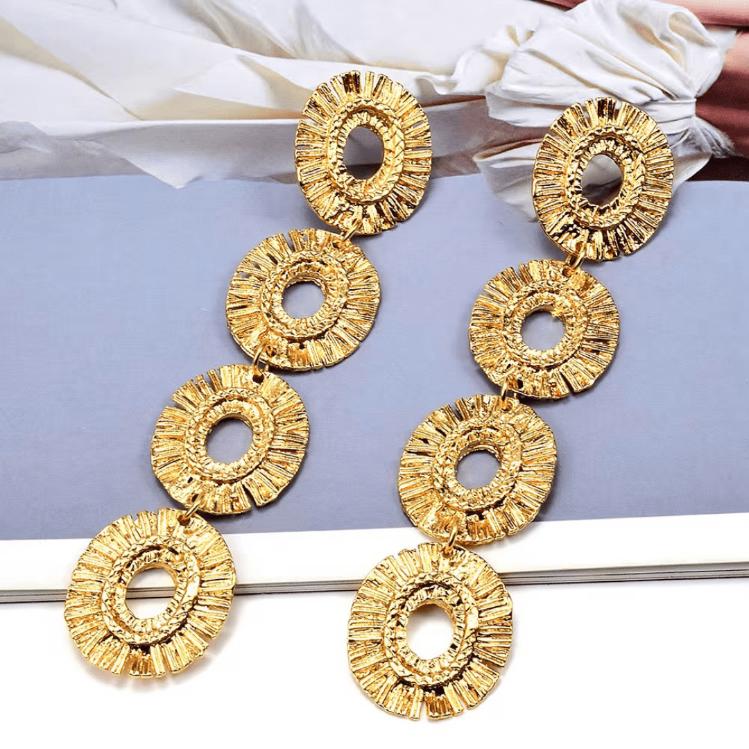 Lusture Loop Long Earrings – Statement Fashion Jewelry - Putstyle