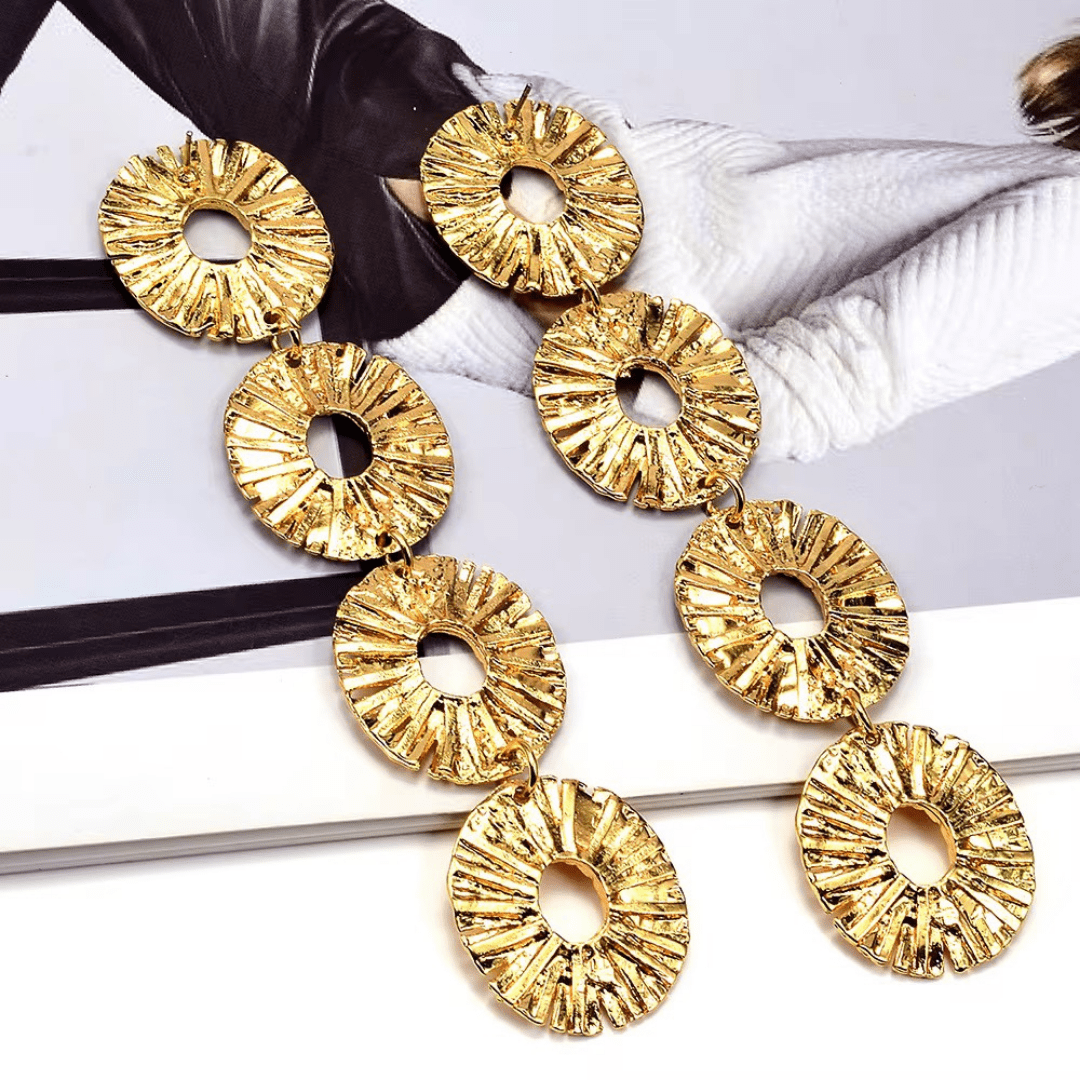 Lusture Loop Long Earrings – Statement Fashion Jewelry - Putstyle