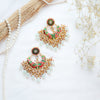 Multicolor Traditional Kundan Chandbali Earrings - Putstyle