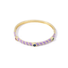 Multicolour Metal Enamel Zircon Bracelet - Putstyle
