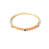Multicolour Metal Enamel Zircon Bracelet - Putstyle