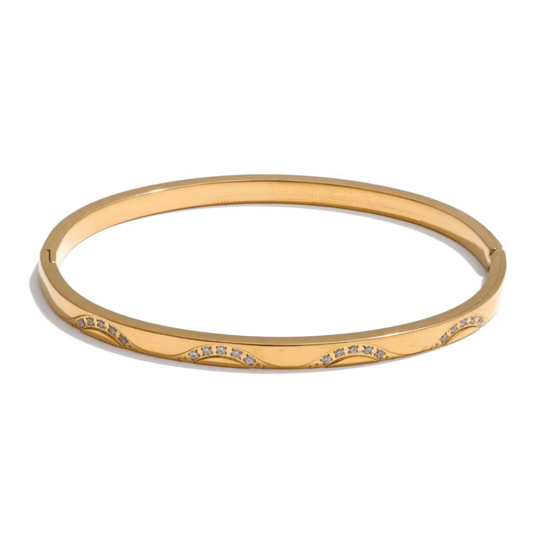 Wavy Luxe Diamond Bracelet - Putstyle