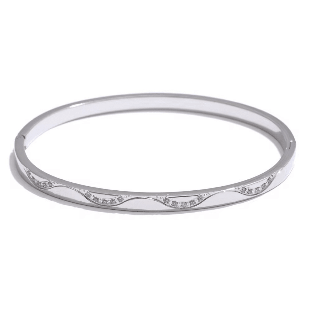 Wavy Luxe Diamond Bracelet - Putstyle